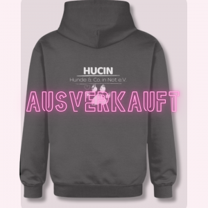HUCIN Logo Hoodie schwarz